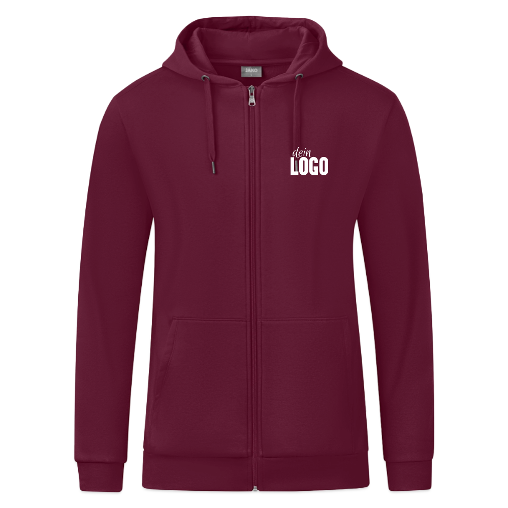 JAKO Männer Kapuzenjacke Organic - Weinrot
