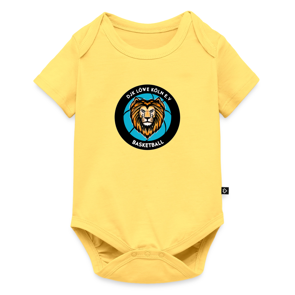 Baby Bio-Kurzarm-Body - Pastellgelb