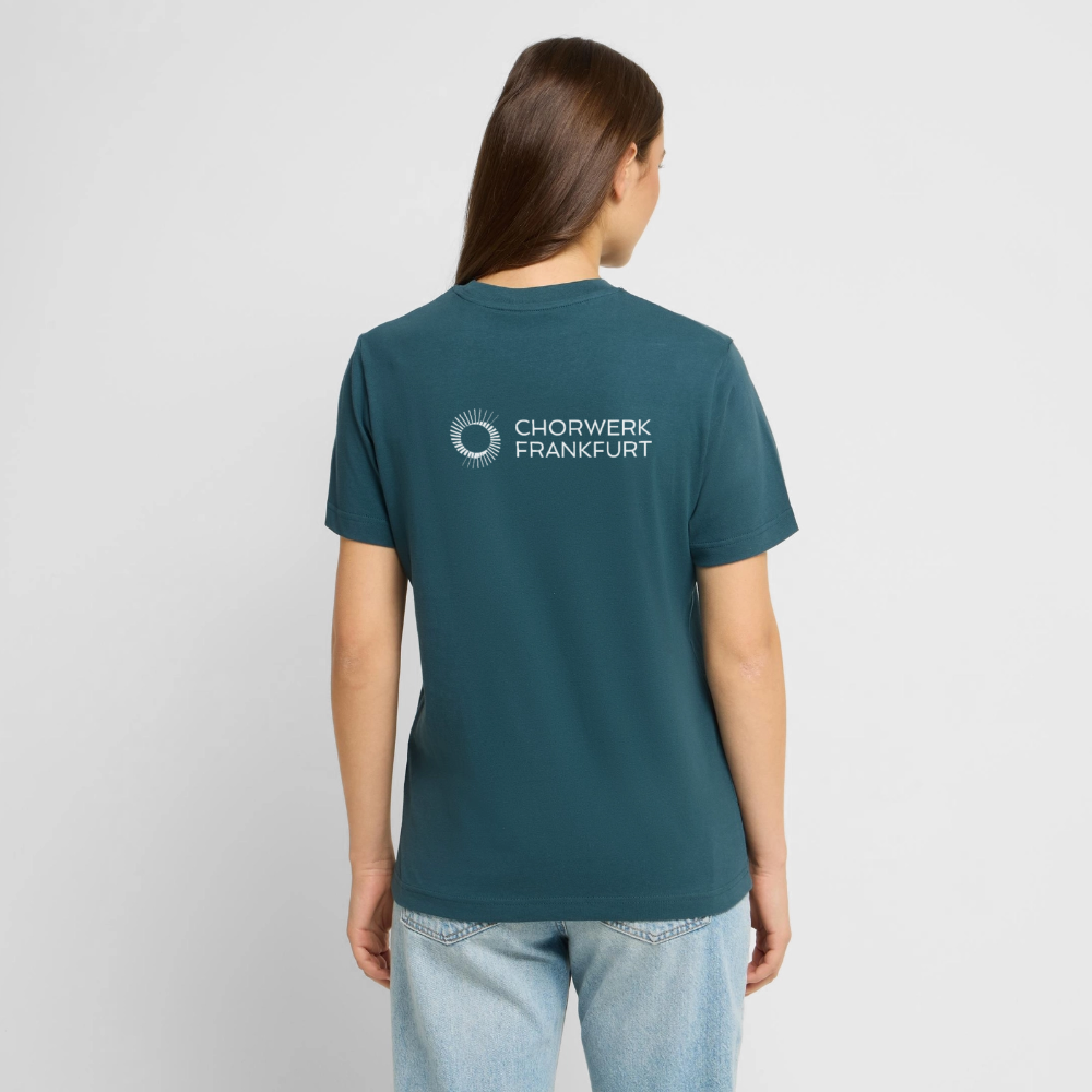 RELAXED FIT Unisex Organic T-Shirt - Dunkles Petrol