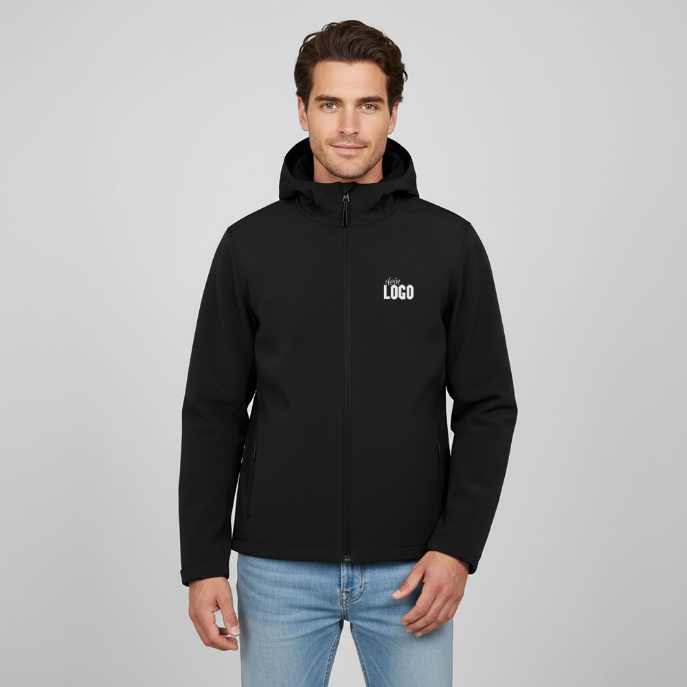 Recycelte Männer Softshell-Jacke von Stanley/Stella - Schwarz