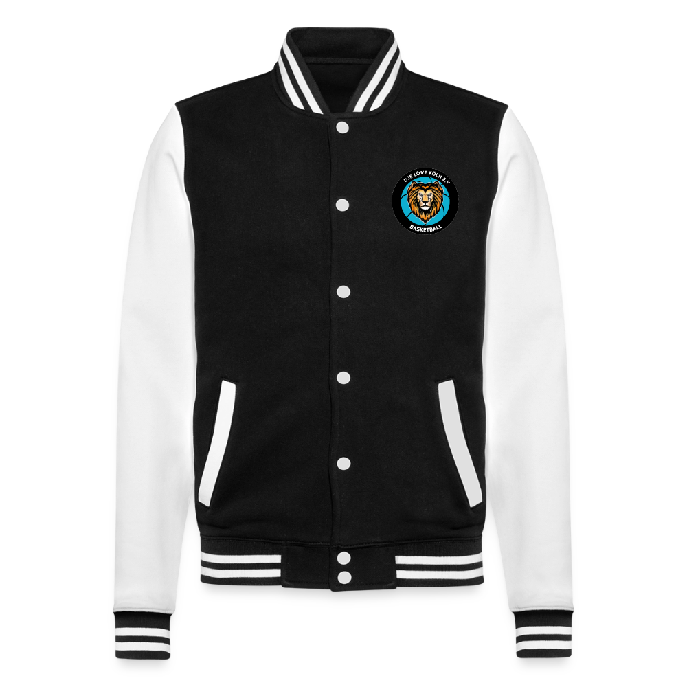 College-Sweatjacke - Schwarz/Weiß