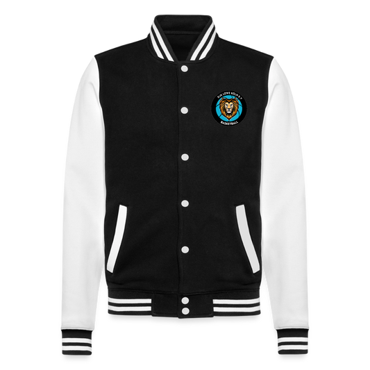 College-Sweatjacke - Schwarz/Weiß