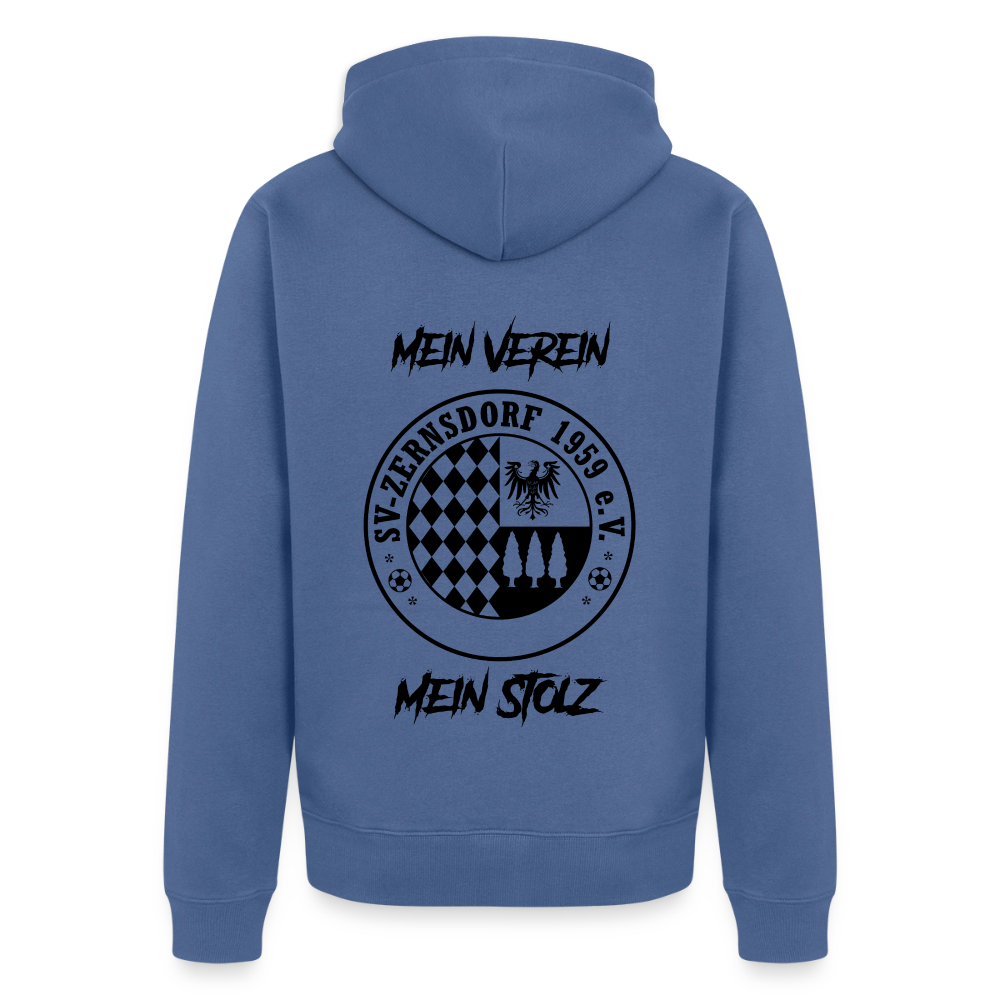 Männer Premium Kapuzenjacke - Taubenblau