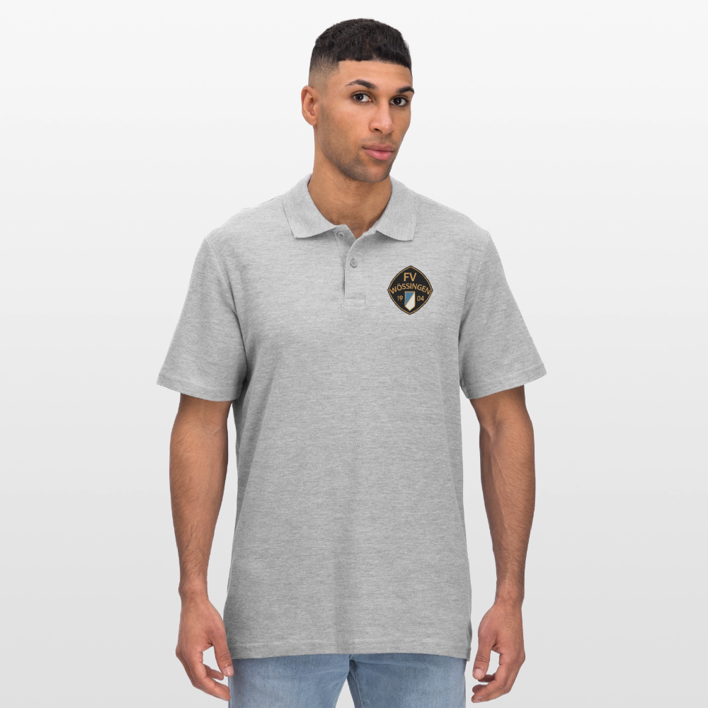 Männer Poloshirt - Grau meliert