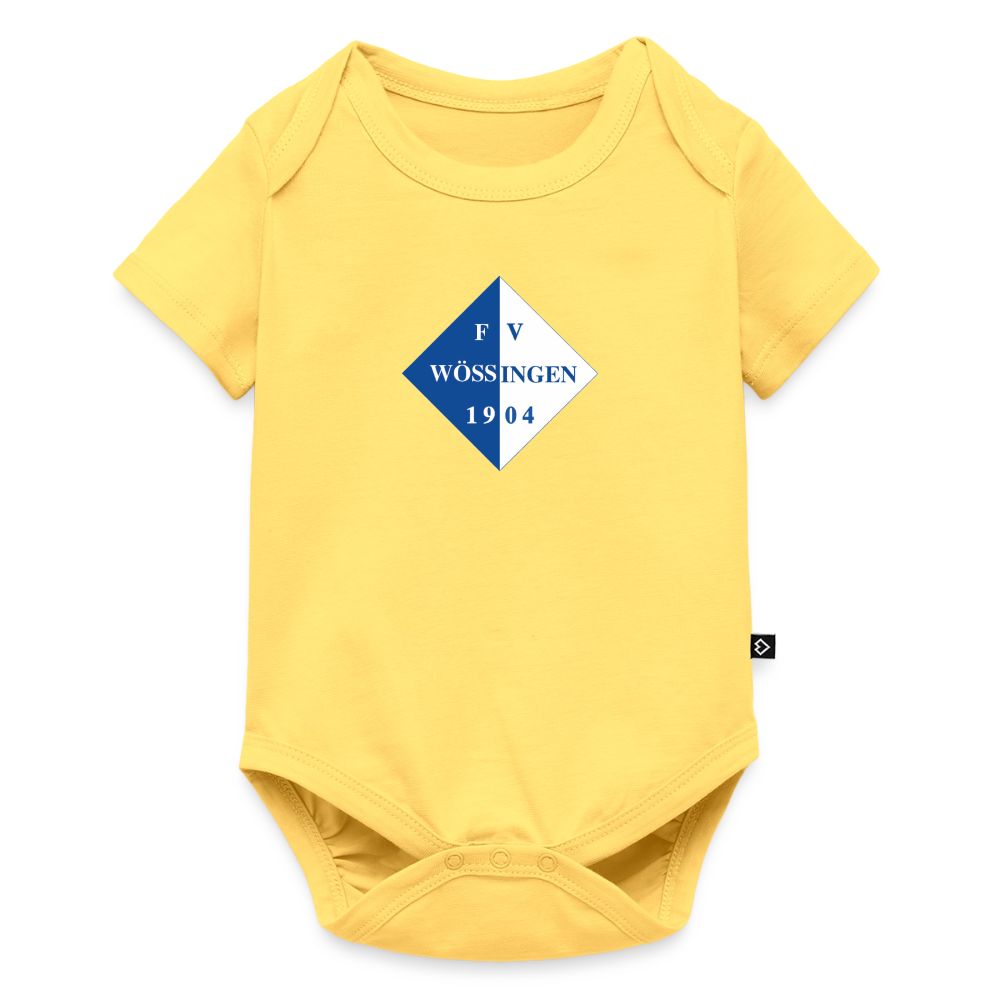 Baby Bio-Kurzarm-Body - Pastellgelb