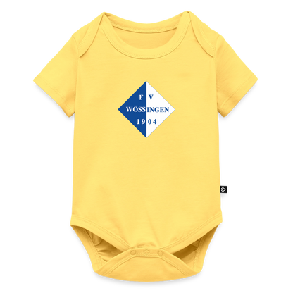 Baby Bio-Kurzarm-Body - Pastellgelb