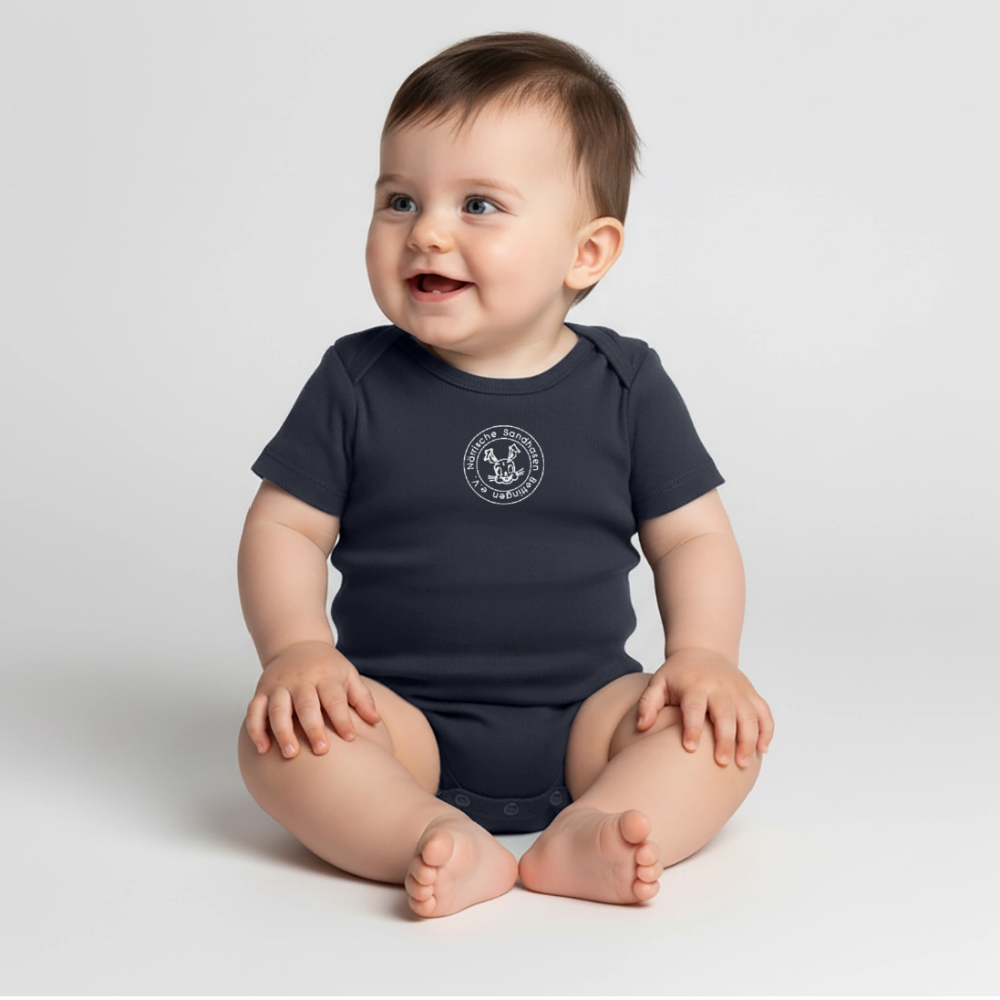 Baby Bio-Kurzarm-Body - Navy