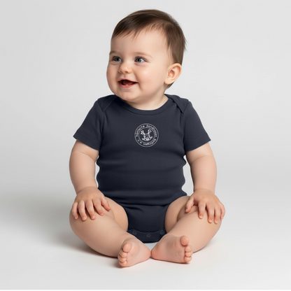 Baby Bio-Kurzarm-Body - Navy