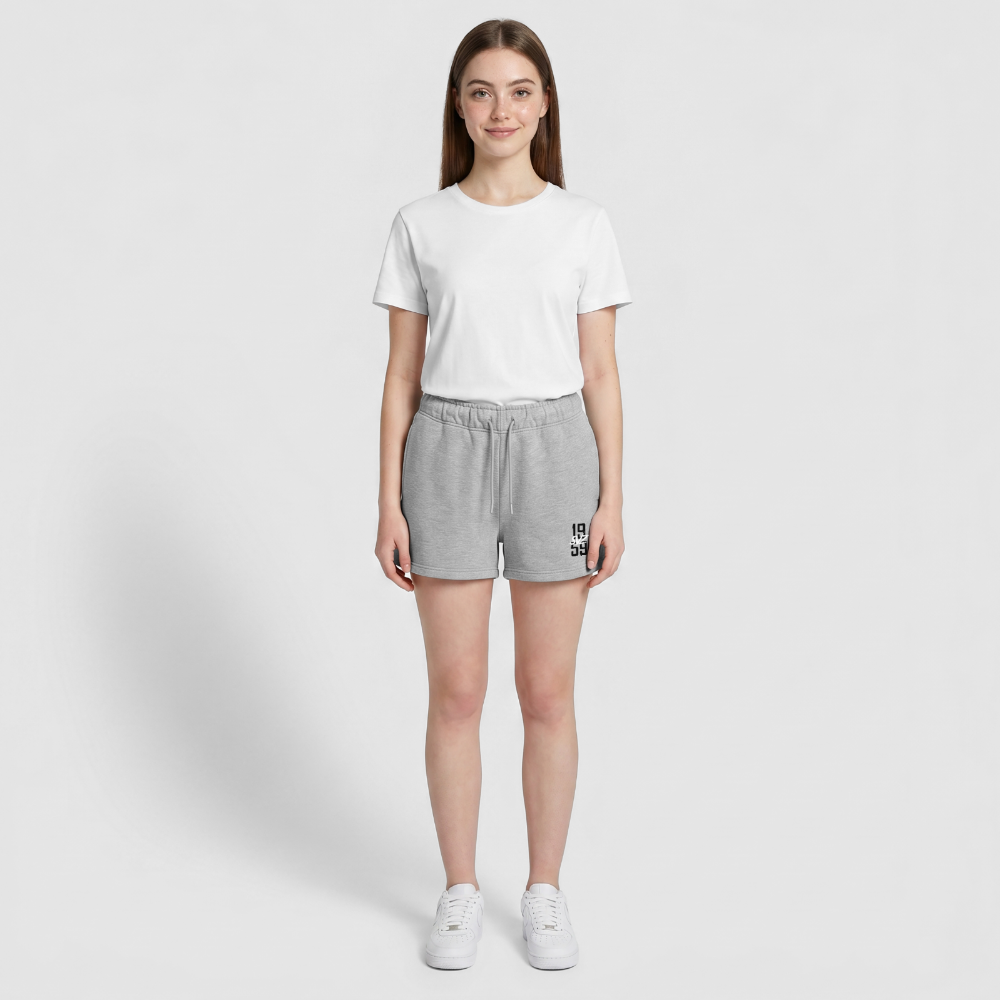 Frauen Premium Organic Sweatshorts - Grau meliert