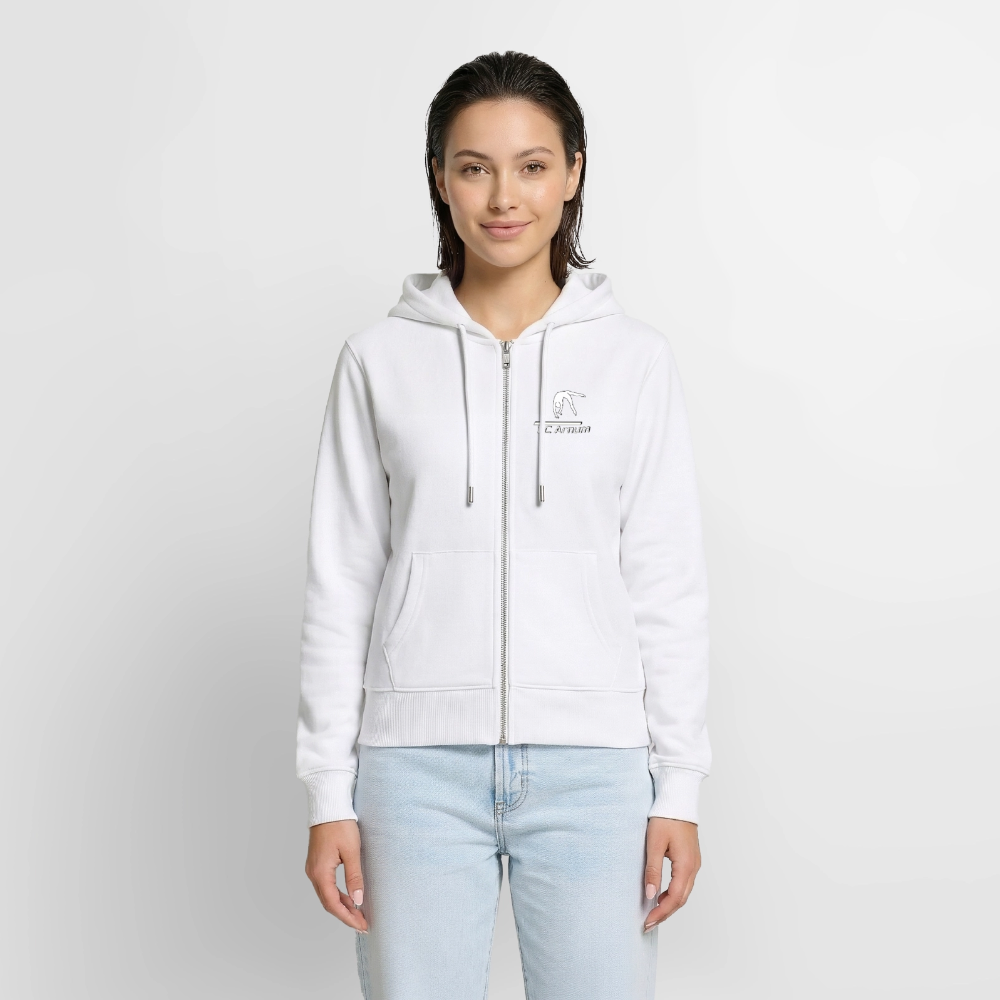 Frauen Premium Kapuzenjacke - Weiß