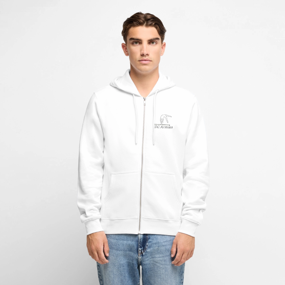 Männer Premium Kapuzenjacke - Weiß