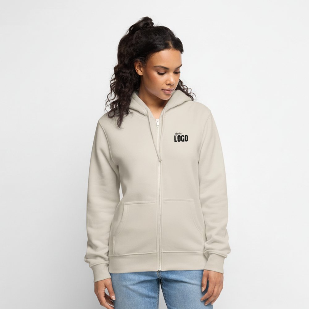 Männer Premium Kapuzenjacke - Beige