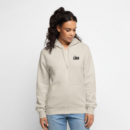 Männer Premium Kapuzenjacke - Beige