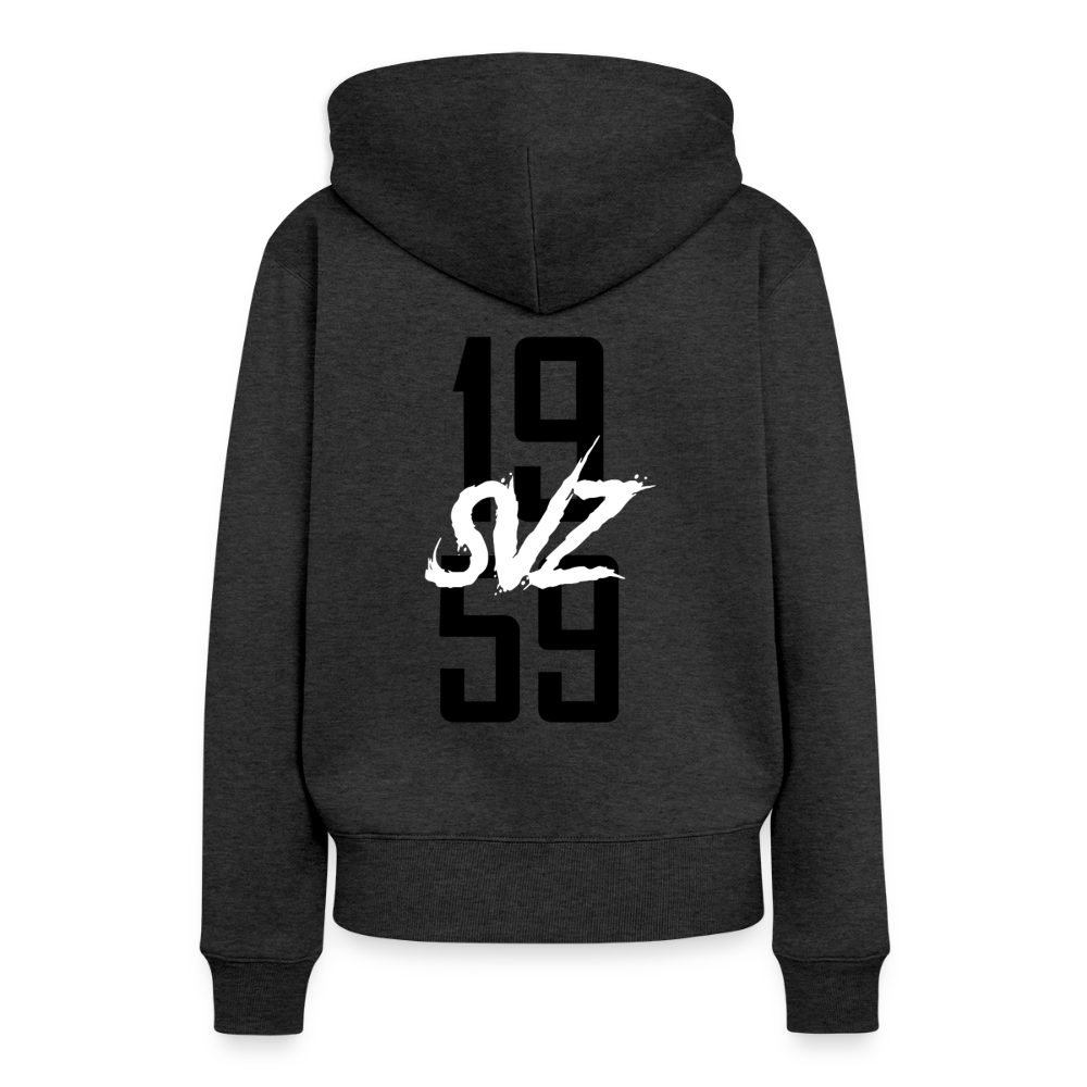 Frauen Premium Hoodie - Anthrazit meliert