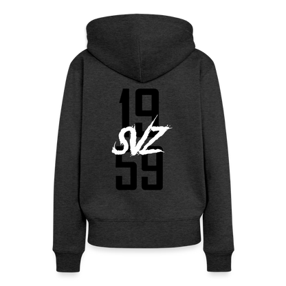Frauen Premium Hoodie - Anthrazit meliert