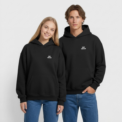 Oversized Heavyweight Unisex Hoodie - Schwarz