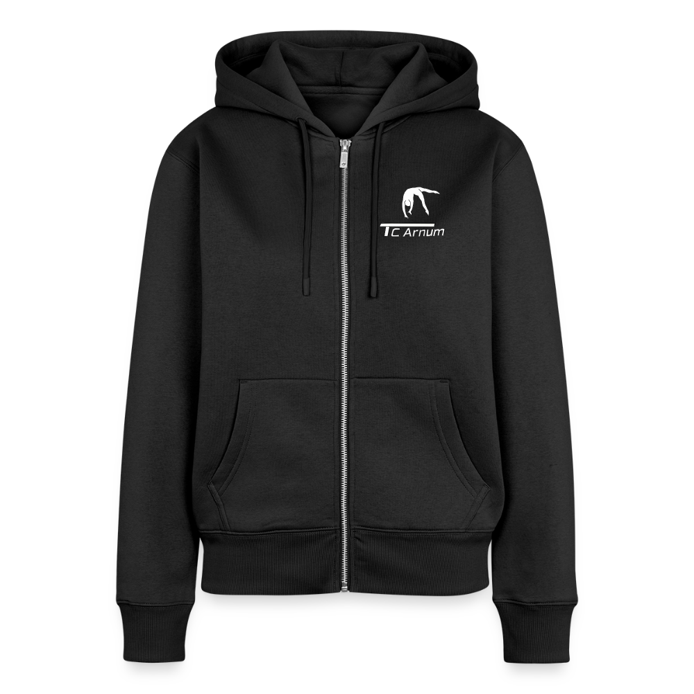 Frauen Premium Kapuzenjacke - Schwarz