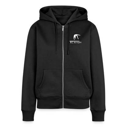 Frauen Premium Kapuzenjacke - Schwarz