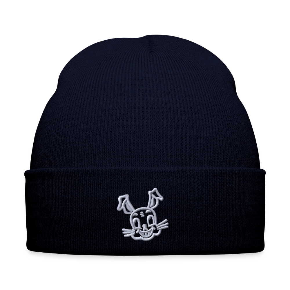 Bestickte Wintermütze - Navy