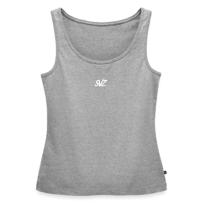 Frauen Premium Tank Top - Grau meliert