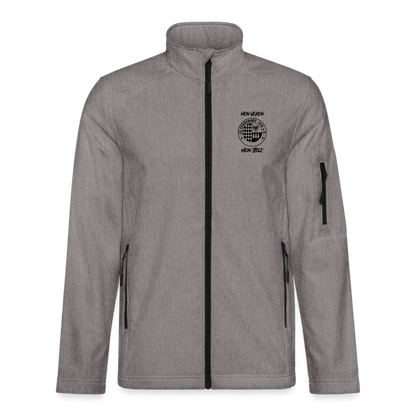 Unisex Softshelljacke - Grau meliert