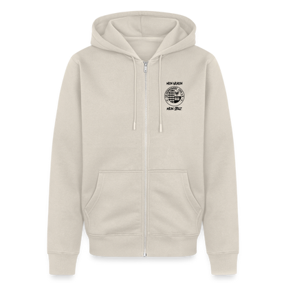 Männer Premium Kapuzenjacke - Beige