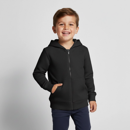 Kinder Premium Kapuzenjacke - Schwarz