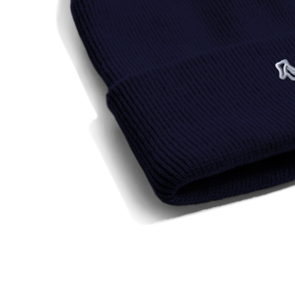 Bestickte Wintermütze - Navy