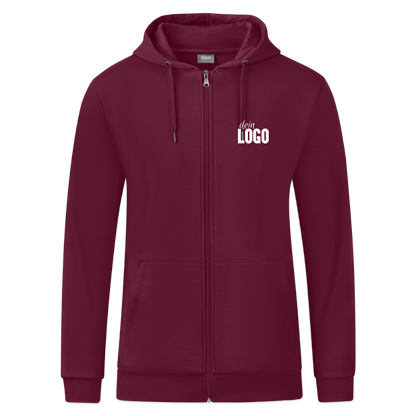JAKO Männer Kapuzenjacke Organic - Weinrot