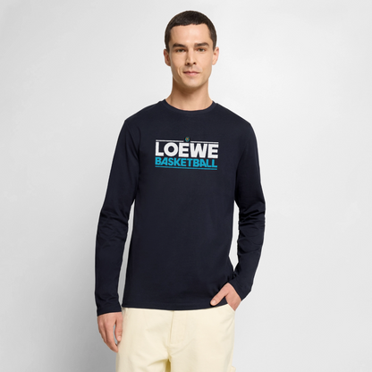 Männer Premium Bio Langarmshirt - Navy