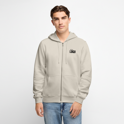 Männer Premium Kapuzenjacke - Beige