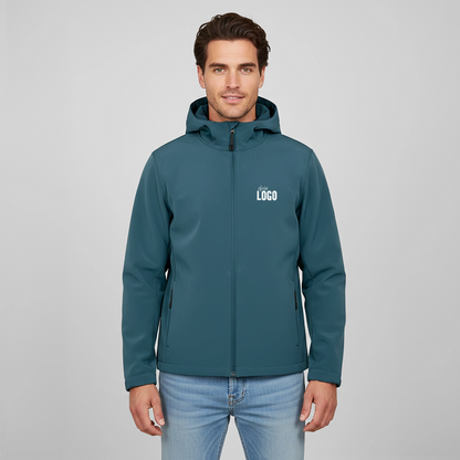 Recycelte Männer Softshell-Jacke von Stanley/Stella - Dunkles Petrol