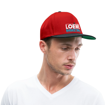 Snapback Cap - Rot/Schwarz