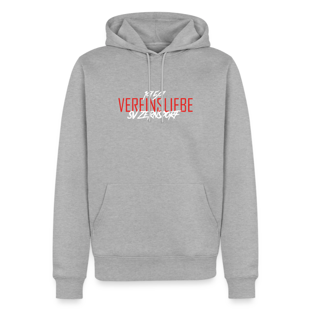 Männer Premium Hoodie - Grau meliert