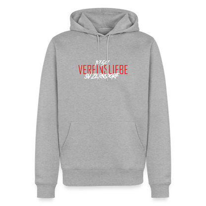 Männer Premium Hoodie - Grau meliert