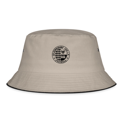Bucket Hat - Khaki/Schwarz