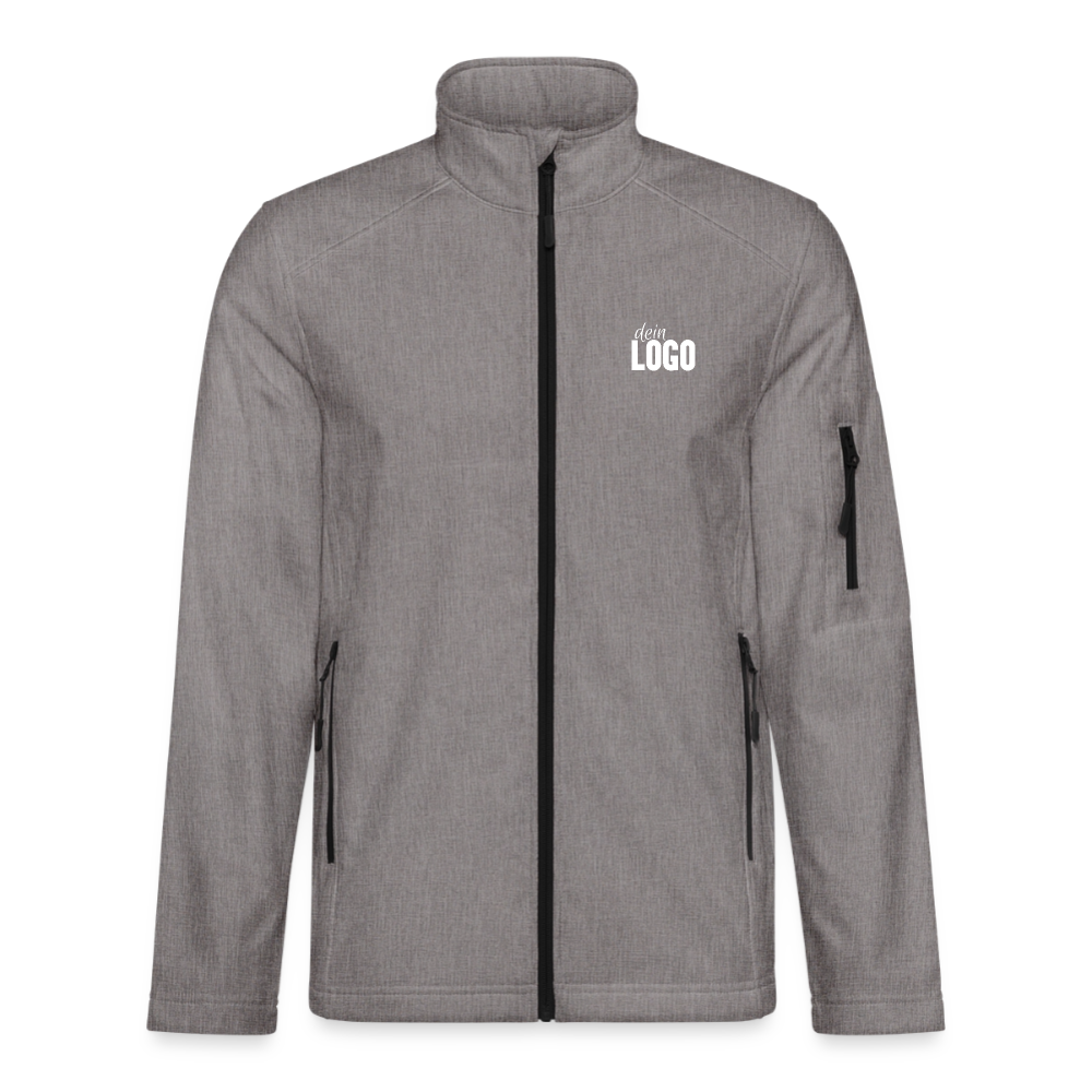 Unisex Softshelljacke - Grau meliert