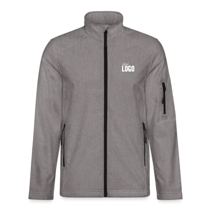 Unisex Softshelljacke - Grau meliert