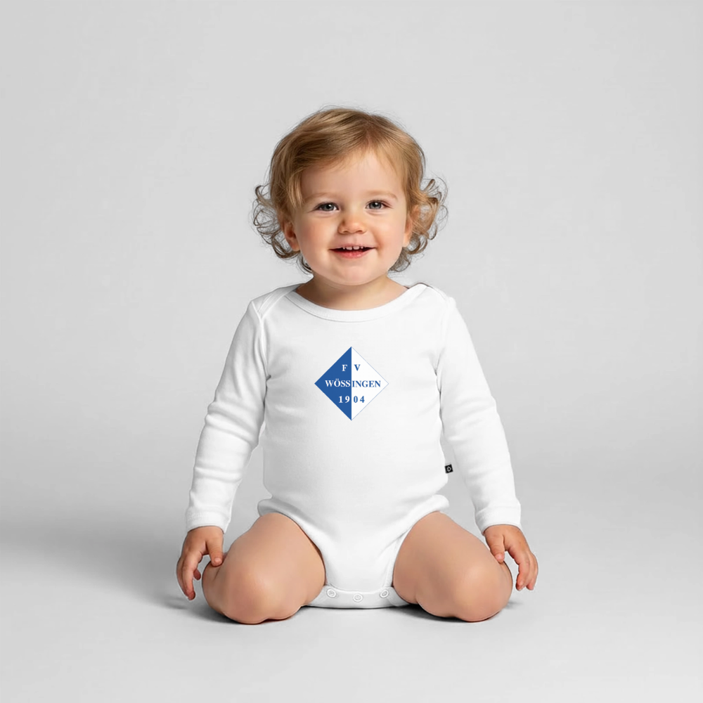 Baby Bio-Langarm-Body - Weiß