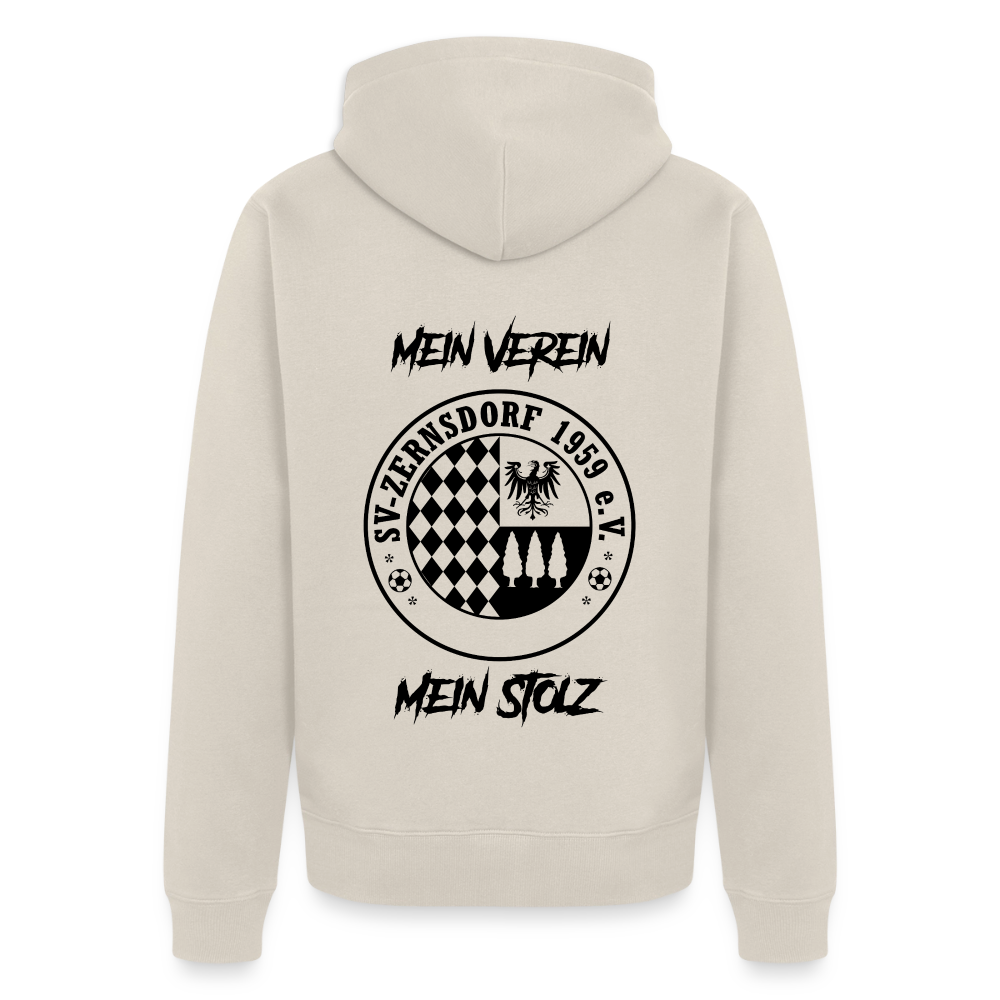 Männer Premium Kapuzenjacke - Beige