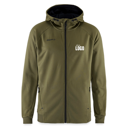 CRAFT ADV Unify Kapuzenjacke - Khaki Grün