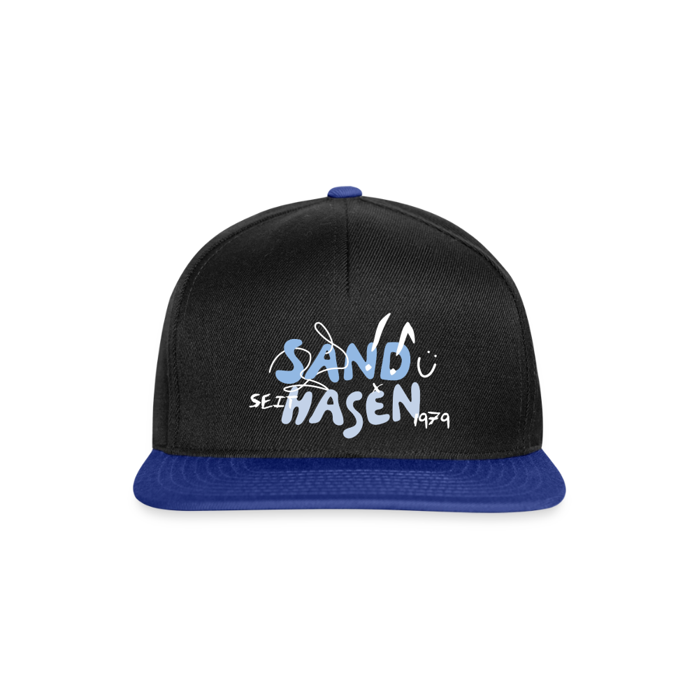 Snapback Cap - Schwarz/Königsblau
