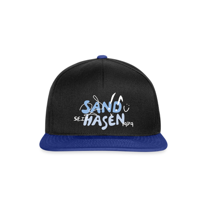 Snapback Cap - Schwarz/Königsblau