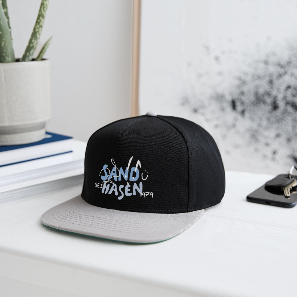 Snapback Cap - Schwarz/Grau