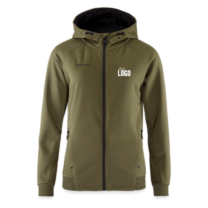 CRAFT ADV Unify Frauen Kapuzenjacke - Khaki Grün
