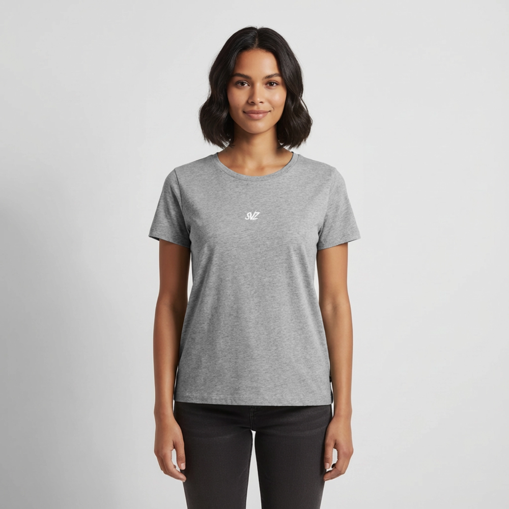 Frauen Premium T-Shirt - Grau meliert