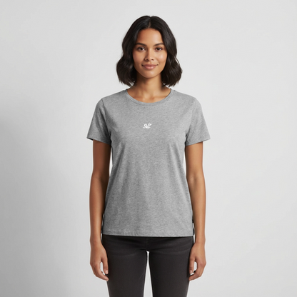 Frauen Premium T-Shirt - Grau meliert