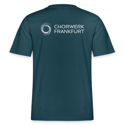 RELAXED FIT Unisex Organic T-Shirt - Dunkles Petrol