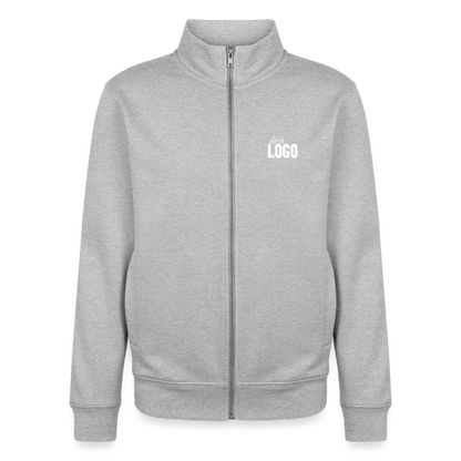 Unisex Organic Zip Sweatshirt - Grau meliert