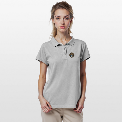 Frauen Polo Shirt - Grau meliert